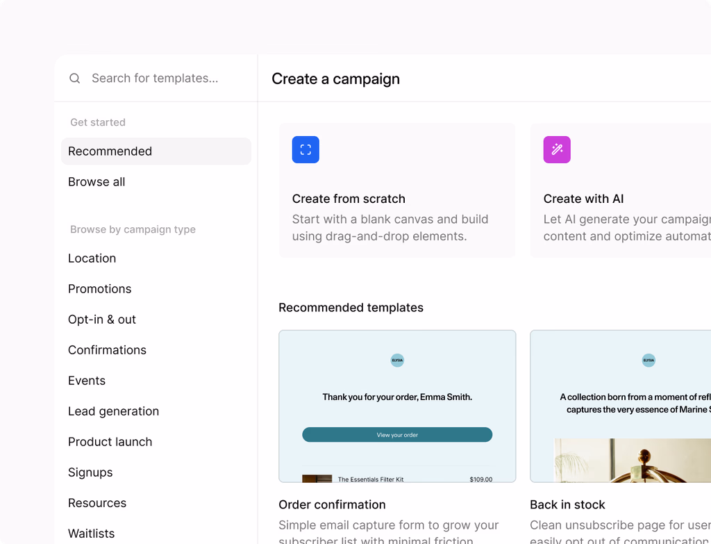 A clean UI showing a website builder with drag-and-drop elements and content management forms, perfect for marketers and developers.