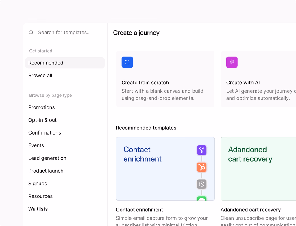 A dashboard showing mobile/web push testing with automation and retries