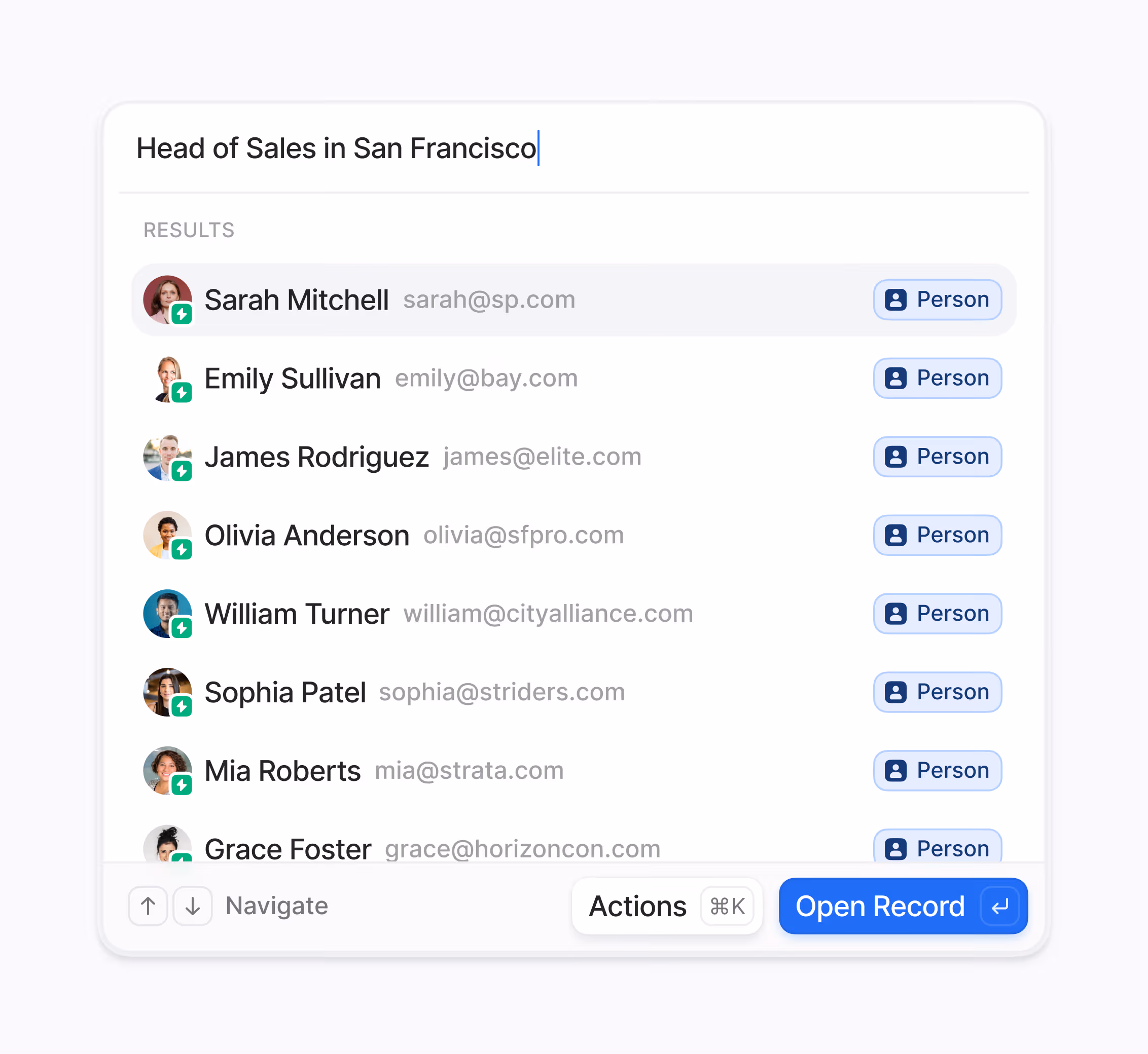 A dashboard showing automated tasks, reminders, recap emails, and alerts for risks, all linked to customer interactions.