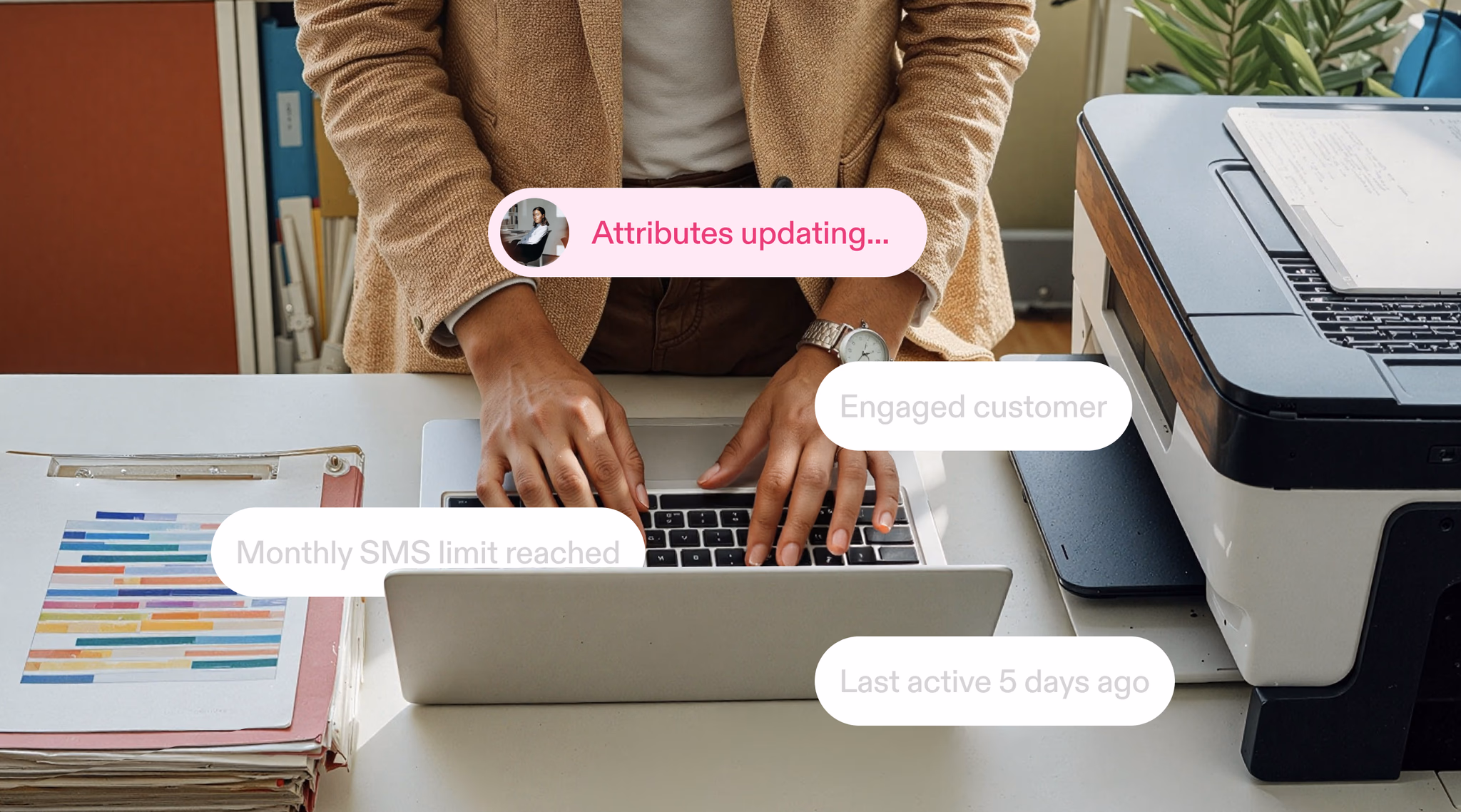 A dashboard with AI-powered insights showing customer growth, demand generation, and relationship management for agriculture businesses.